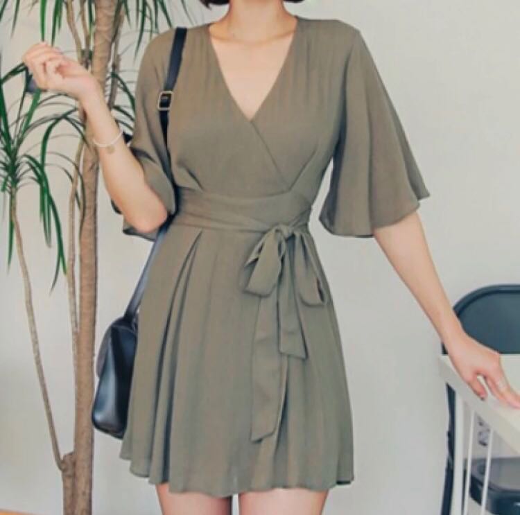 skater wrap dress