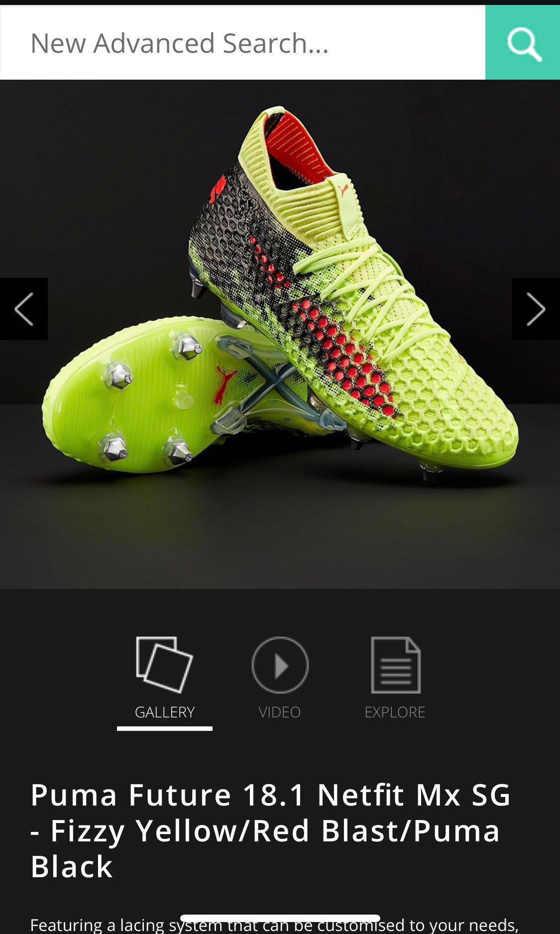 BNIB FIRST GRADE PUMA FUTURE 18.1 NETFIT FG AG
