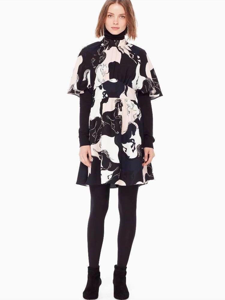 BNWT Authentic Kate Spade Stallions Crepe Dress Women s Fashion Muslimah Fashion Dresses on Carousell