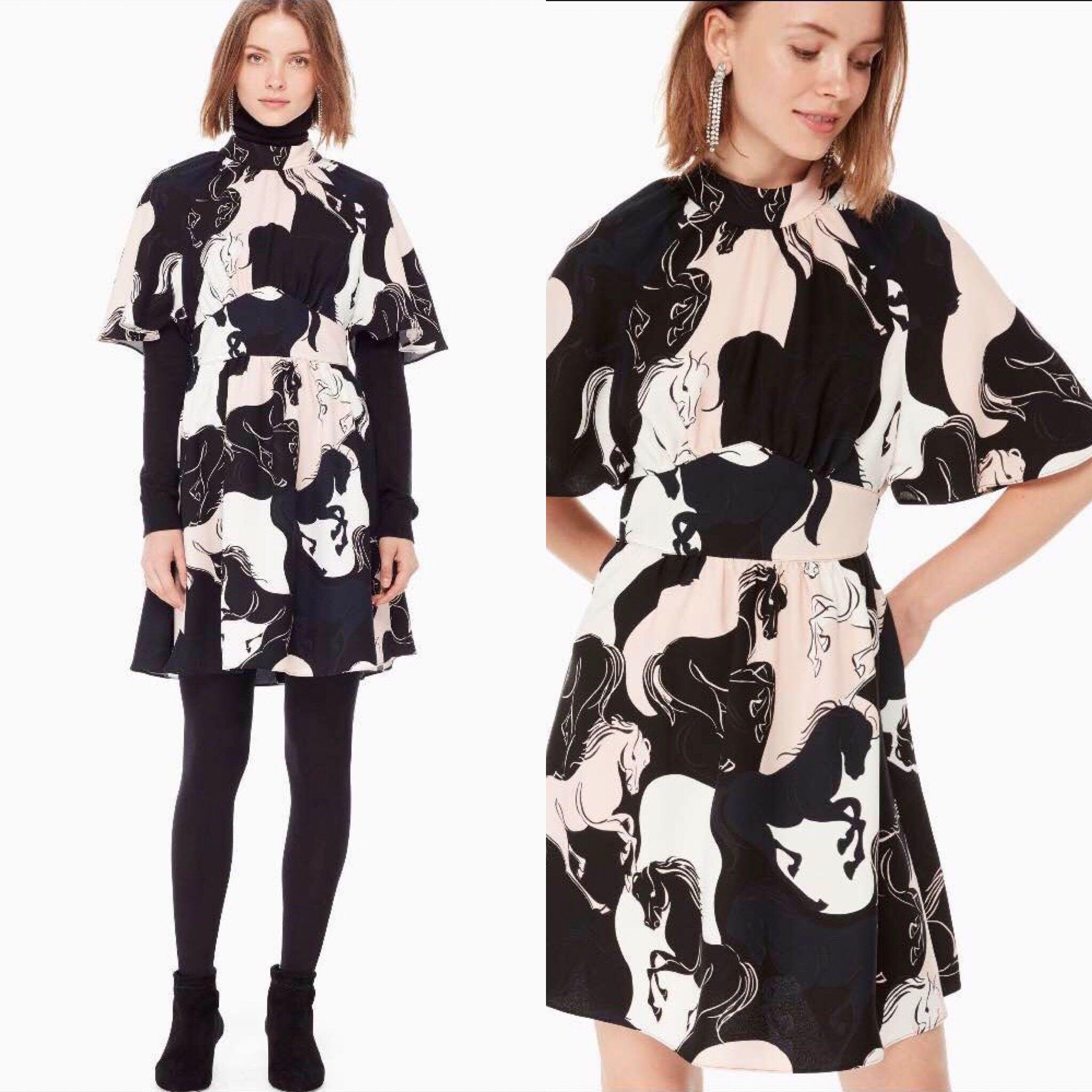 Kate spade stallions crepe dress 2025