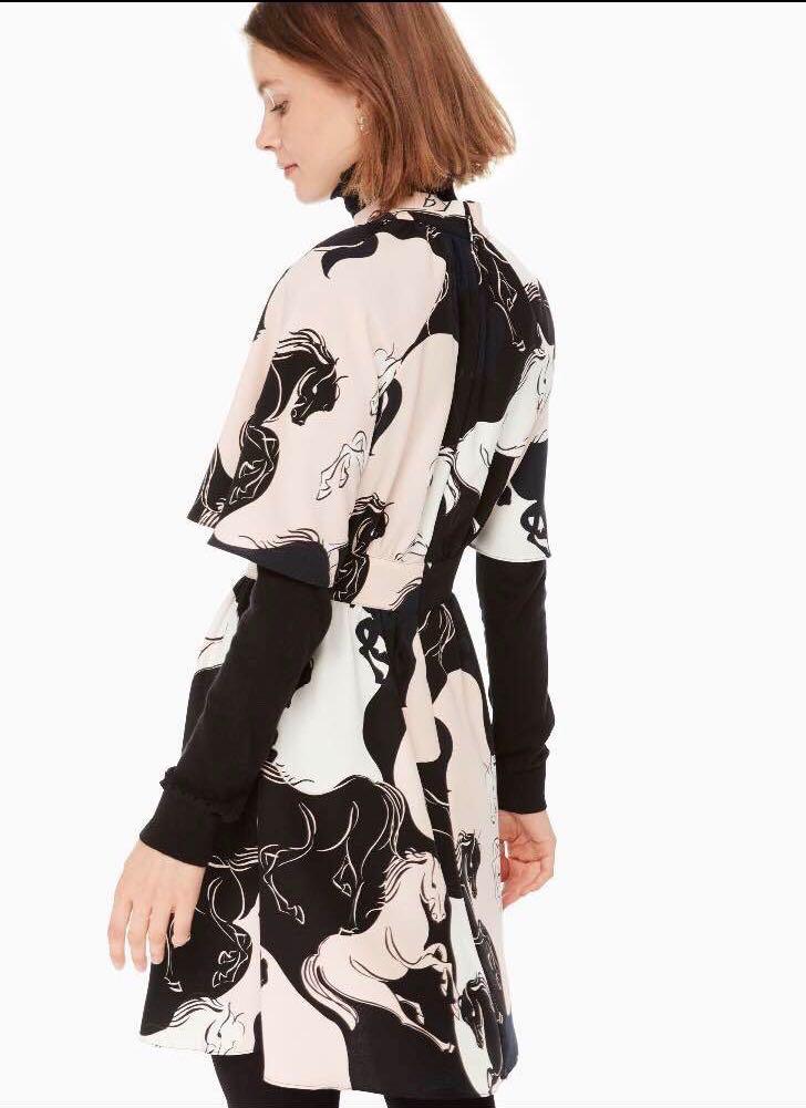 BNWT Authentic Kate Spade Stallions Crepe Dress Women s Fashion Muslimah Fashion Dresses on Carousell