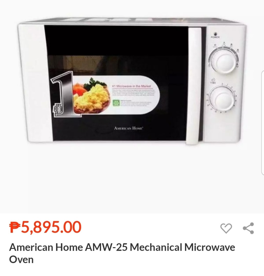 Microwave oven sales price american home