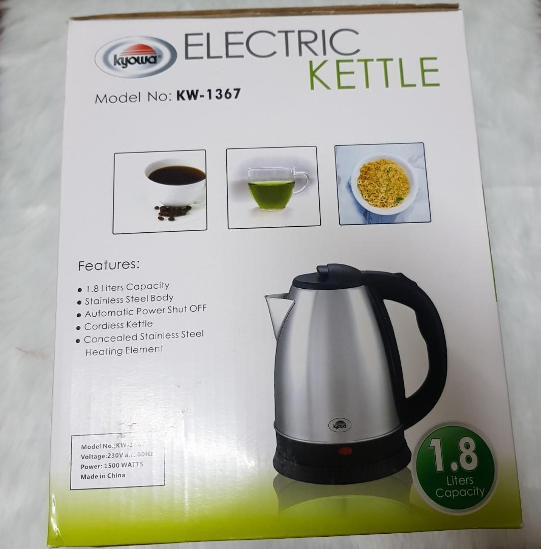 BRAND NEW Electric Kettle Kyowa Model KW1367, TV & Home Appliances