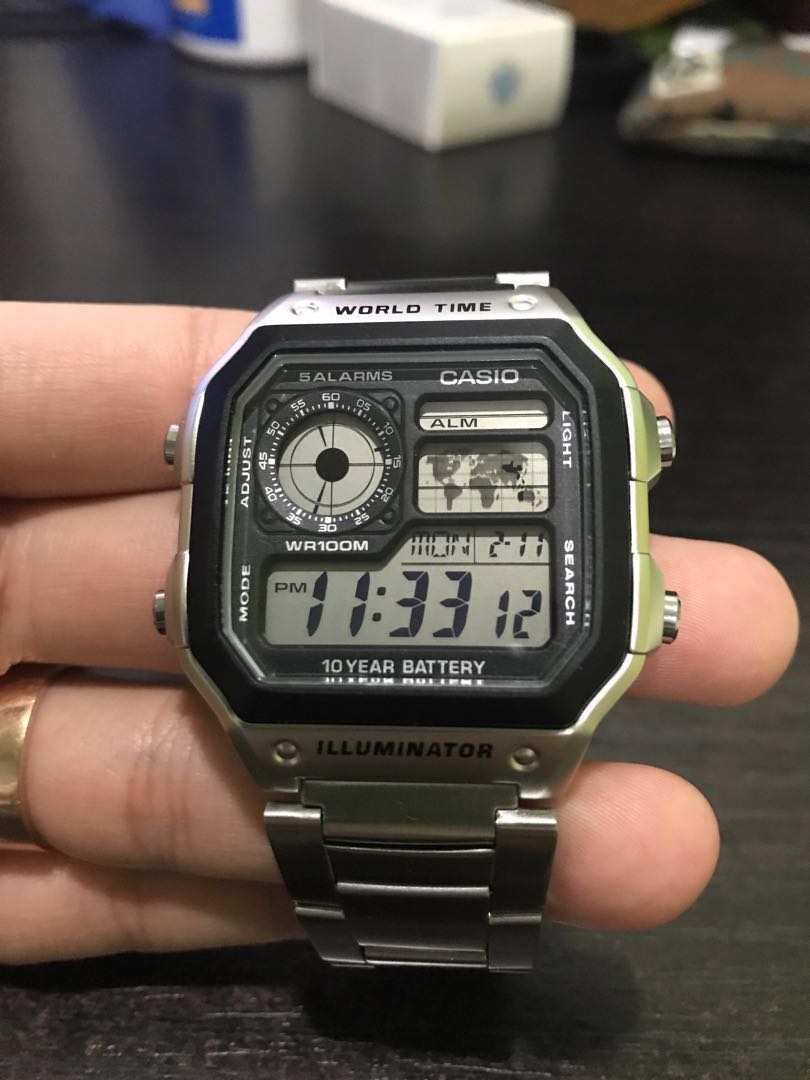 Casio ae1200 world time cheap