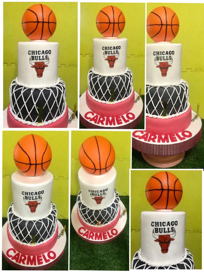Chicago Bulls Cake Food Drinks On Carousell