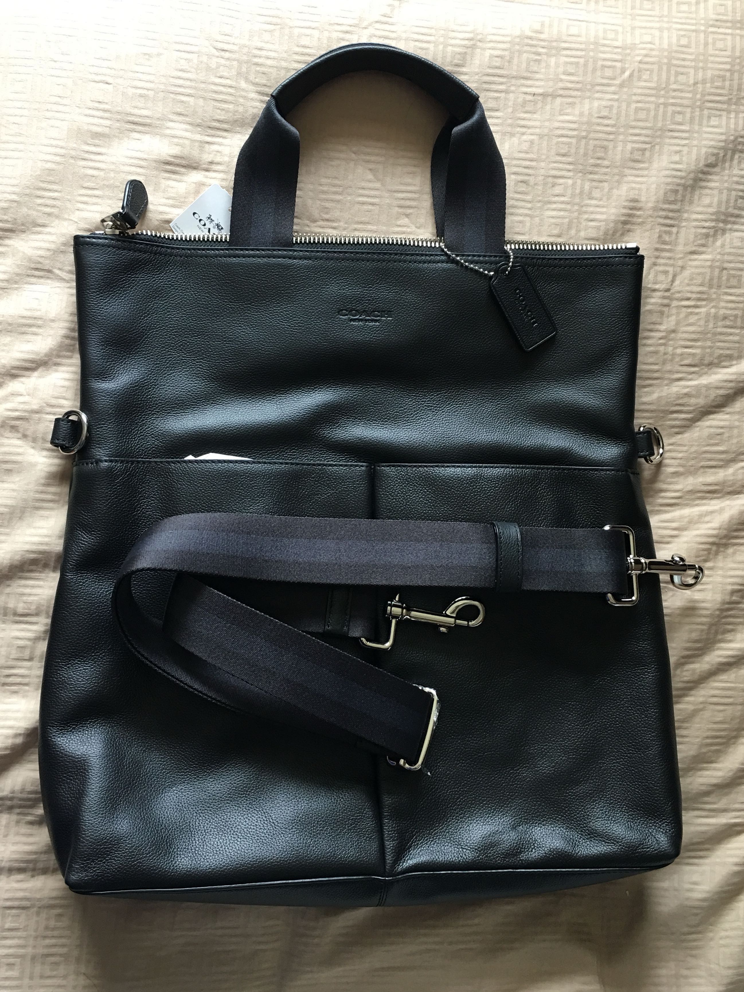 coach foldable tote bag