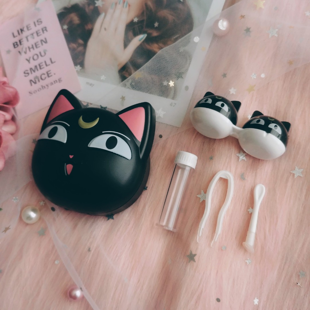 Contact Lens Case Sailor Moon Luna Health Beauty Nail Care
