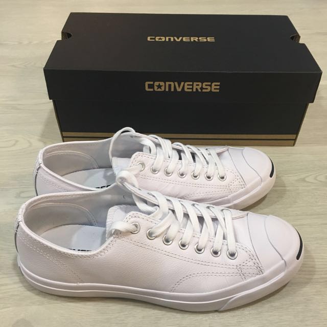 Converse White OX Leather Jack Purcell 