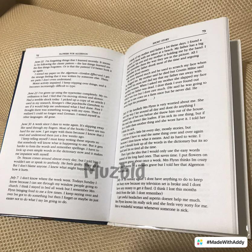 Flowers for Algernonthe play of Daniel Keyes, Hobbies & Toys, Books