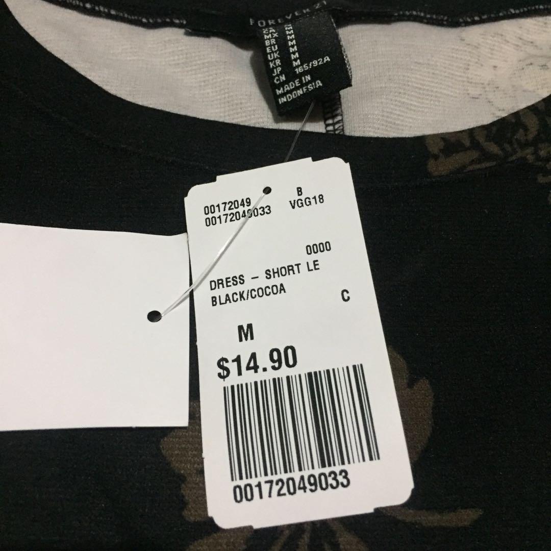 Forever 21 Short Le Black/Cocoa Dress 