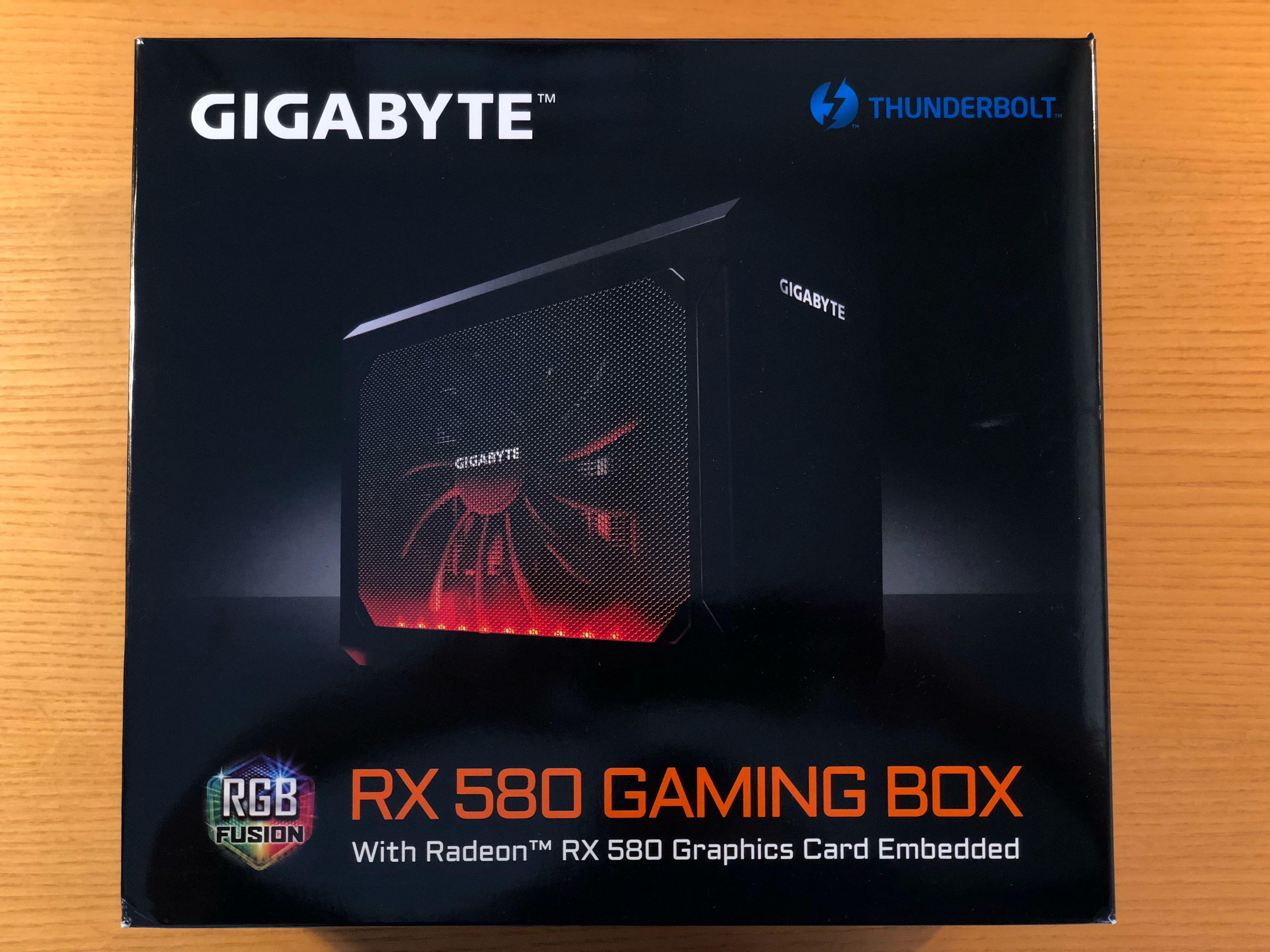 Gigabyte gaming box rx 580 cheap 8g graphic card egpu