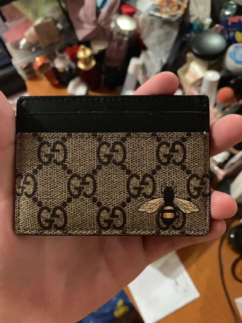 gucci cardholder bee