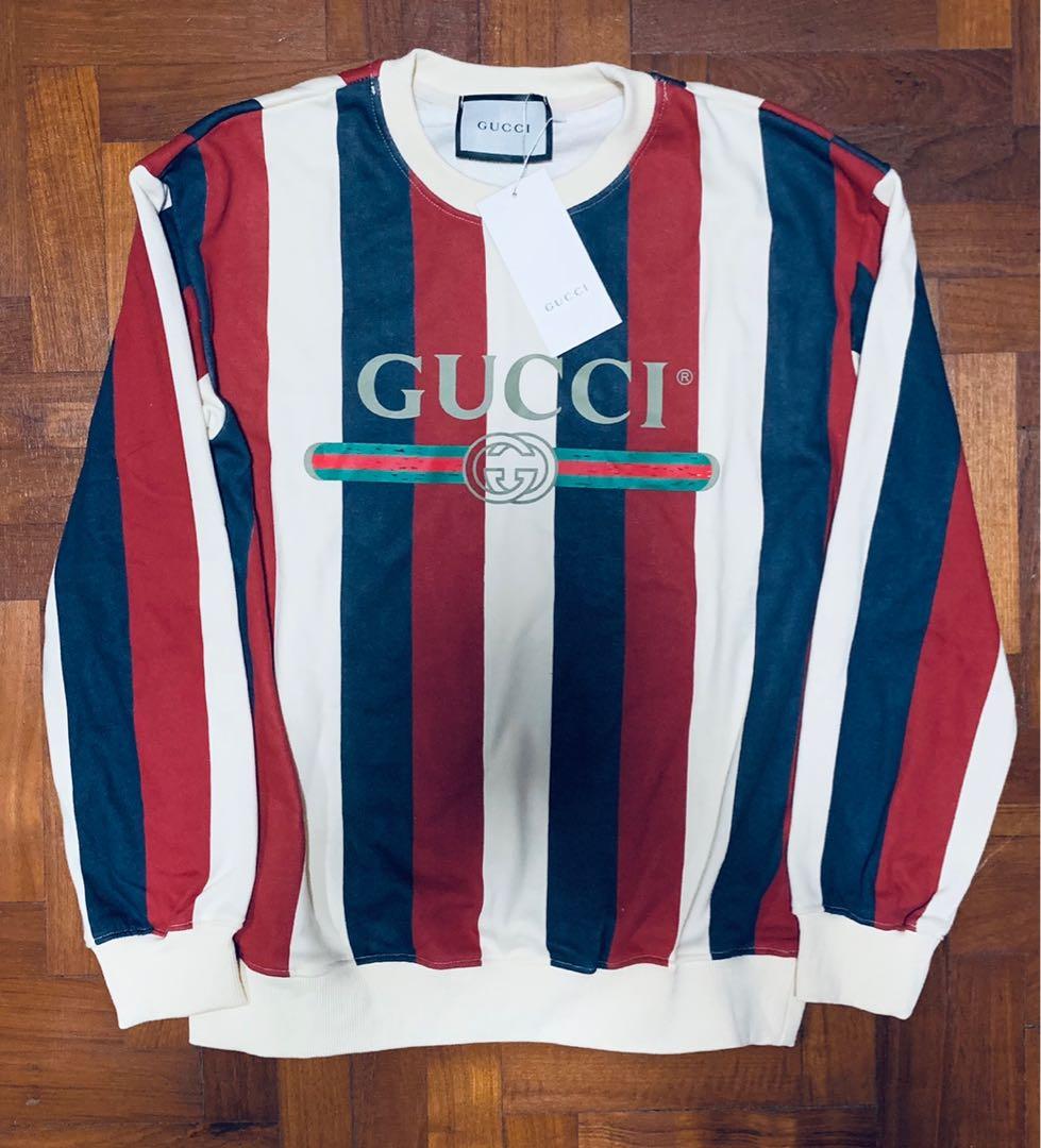 gucci stripe sweatshirt