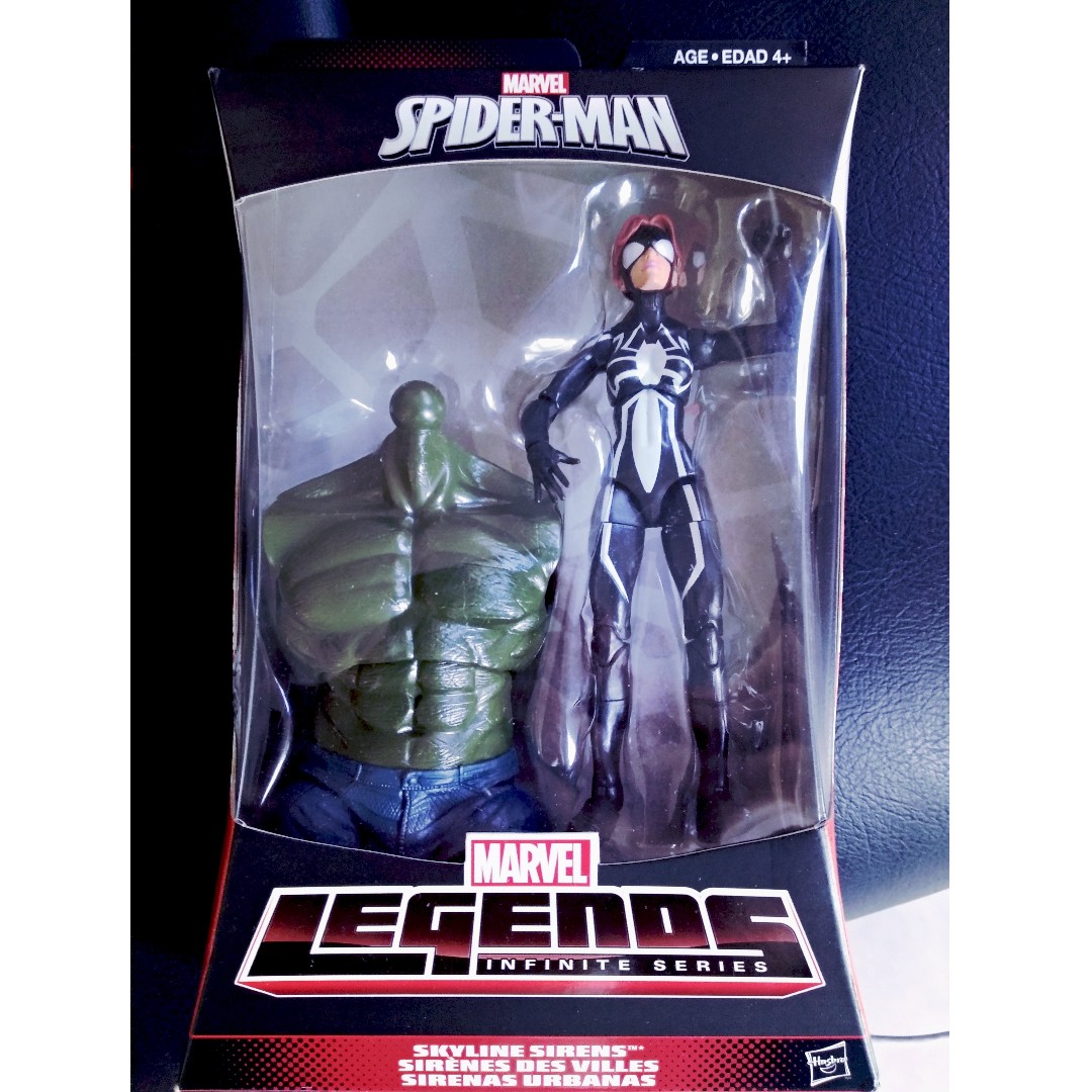 Green Goblin BAF New MIB Details about   Hasbro Marvel Legends Skyline Sirens-Spider Girl