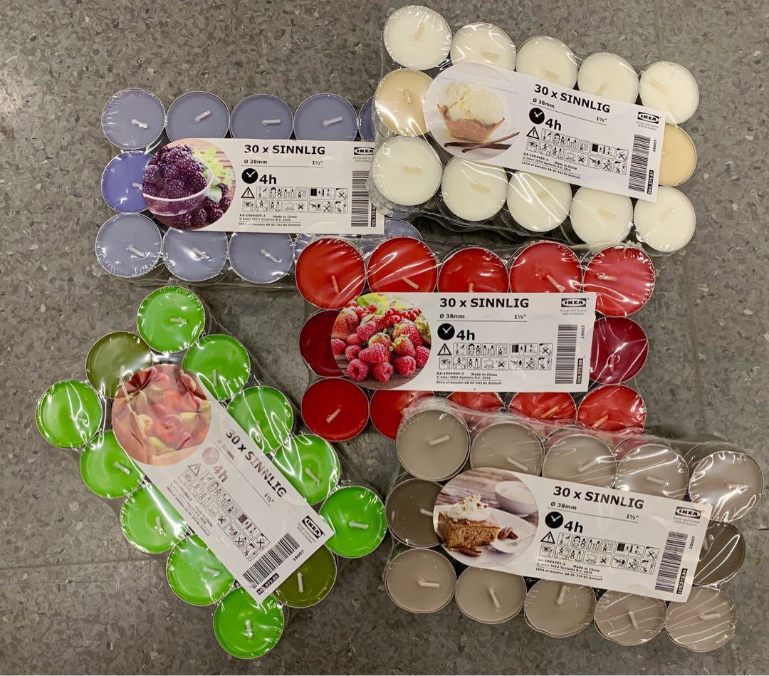 Ikea Scented Tealights, Furniture & Home Living, Lighting & Fans