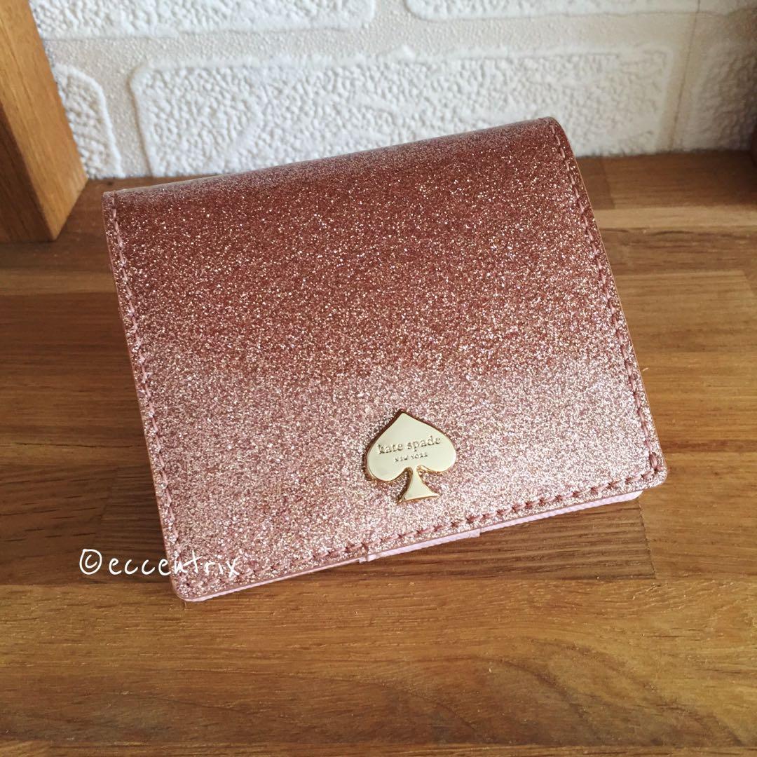 Kate spade glitter bug wallet clearance