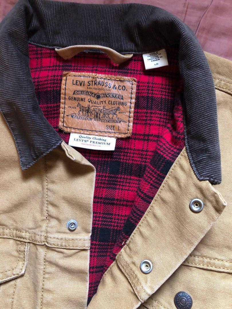 Levi's x justin timberlake lined trucker jacket dijon canvas cheap
