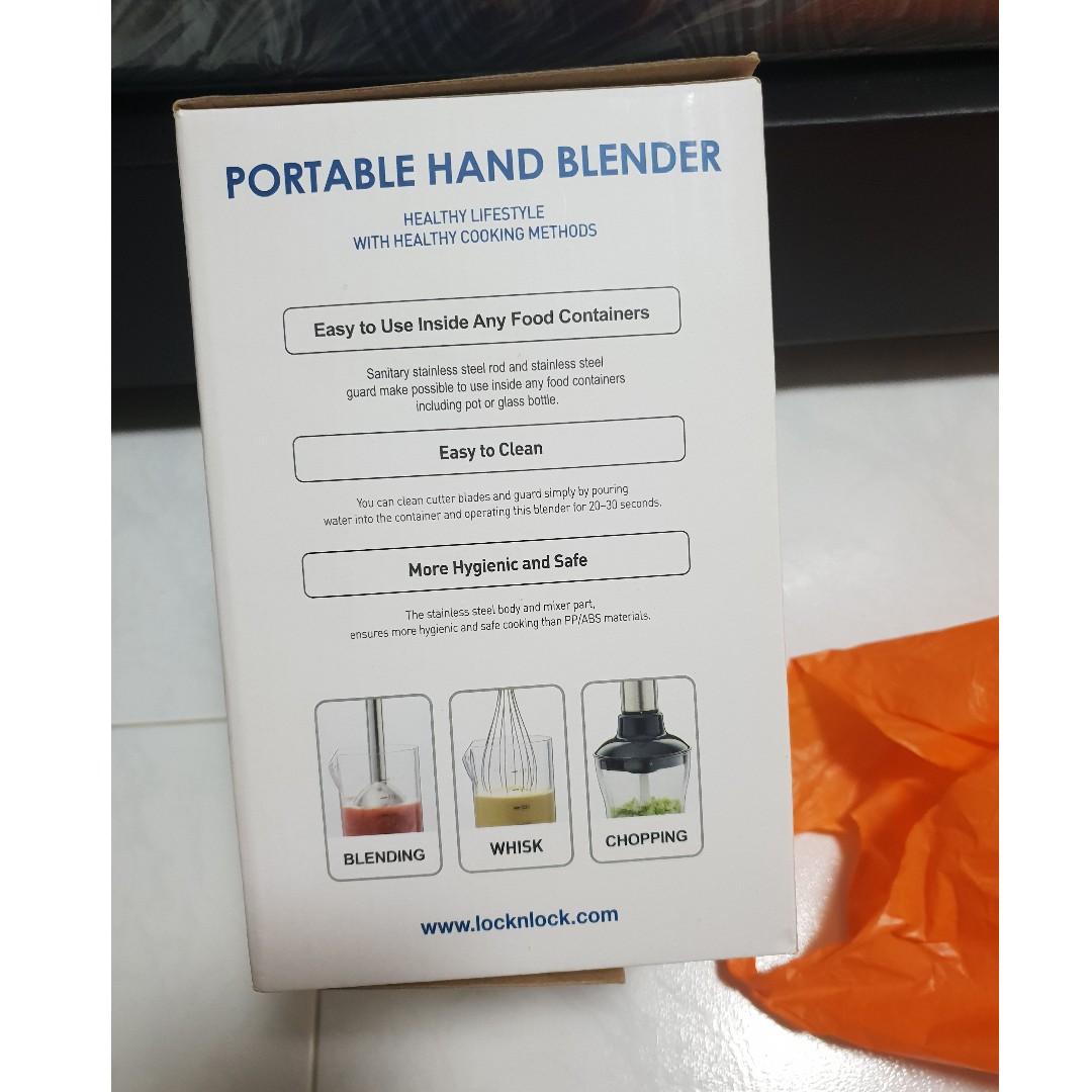 Lock & Lock Portable hand blender, TV & Home Appliances, Kitchen