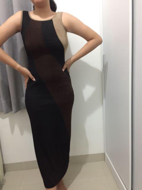 long dress fit body