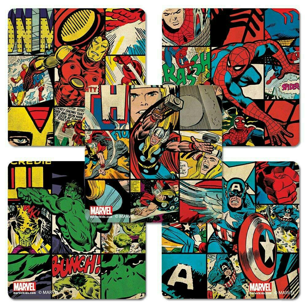 Marvel Avengers Vintage Stickers Set Stickerbomb Thor Captain America Iron Man Design Craft Artwork On Carousell