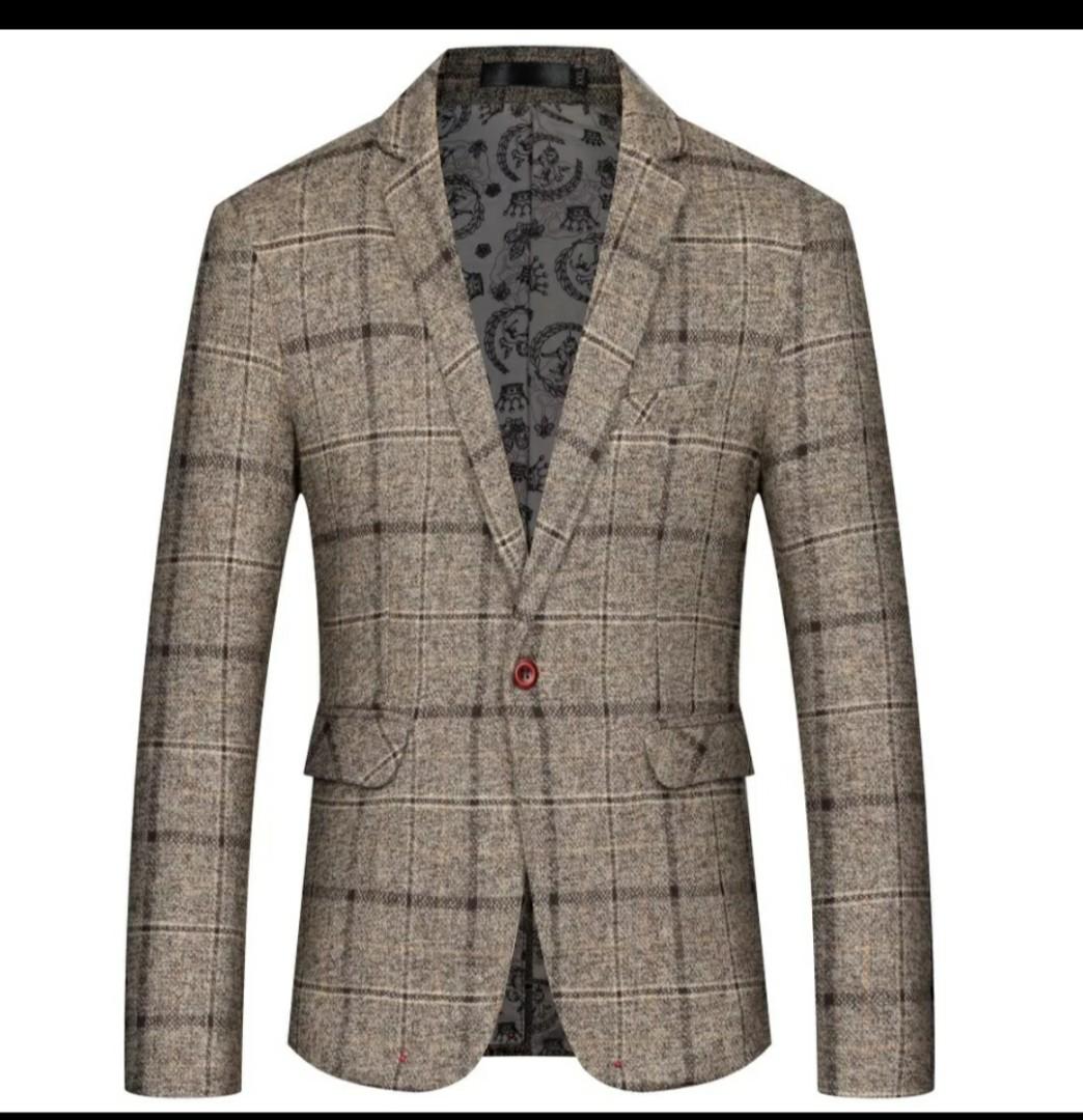 Checked best sale tweed coat