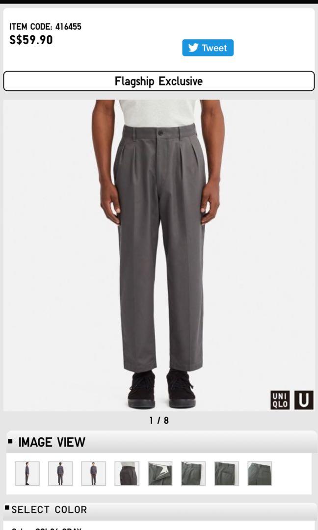 pleated tapered trousers mens