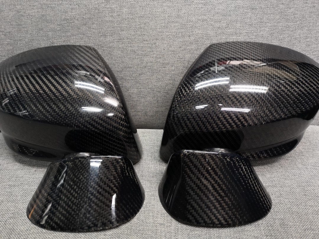 Carbon Fiber Tape-on Side Mirror Covers for 2008-2015 Nissan GTR GT-R R35 2014