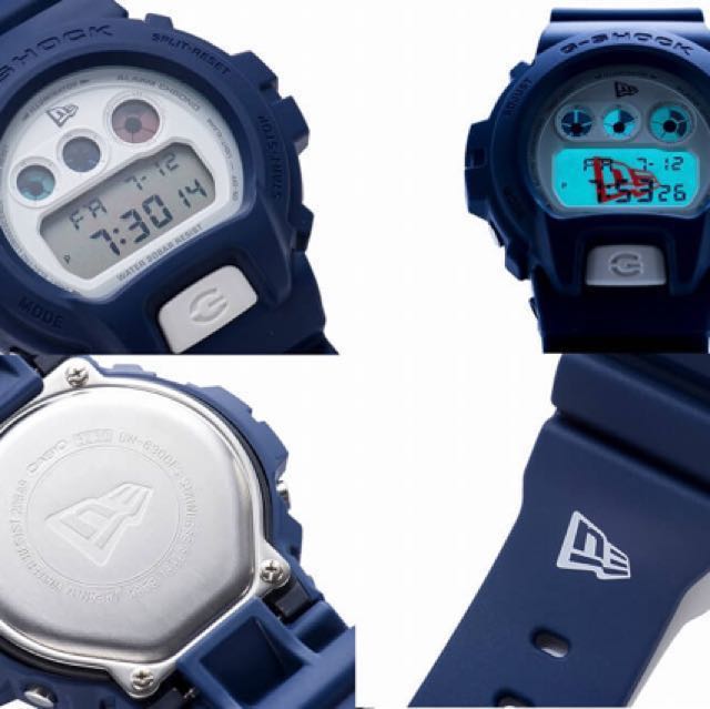 New G shock x newera new era DW 6900 Japan limited Navy wrist watch