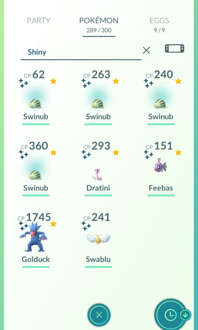 Pokemon Go Shiny Swinub And Dratini Toys Games Video Gaming In Game Products On Carousell Pokemon Go Shiny Swinub And Dratini Toys Games Video Gaming In Game Products On Carousell