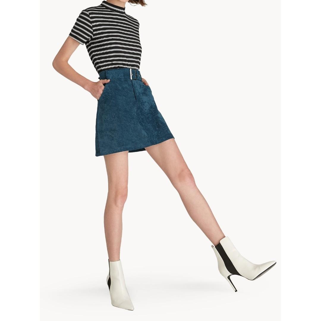 Belted corduroy skirt Clearance