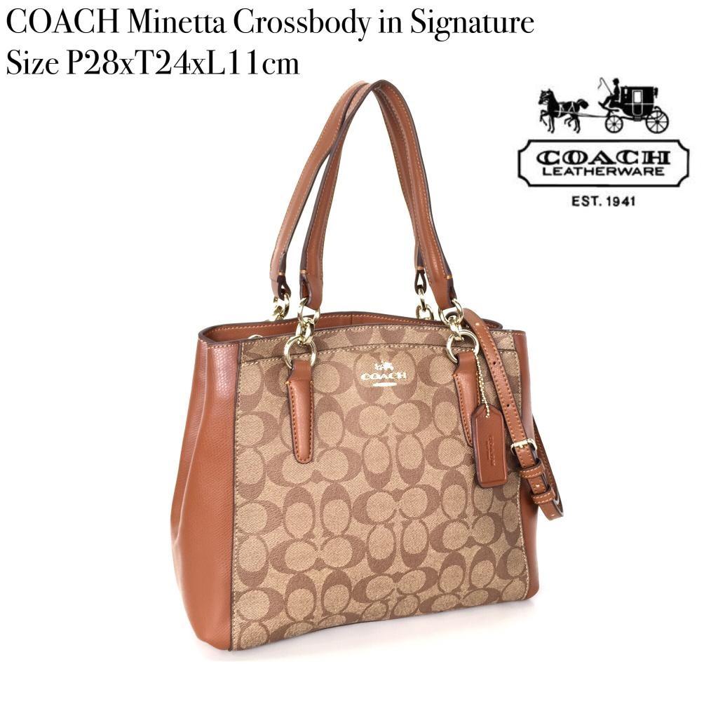 READY STOCK Name COACH Minetta Crossbody in Signature Size