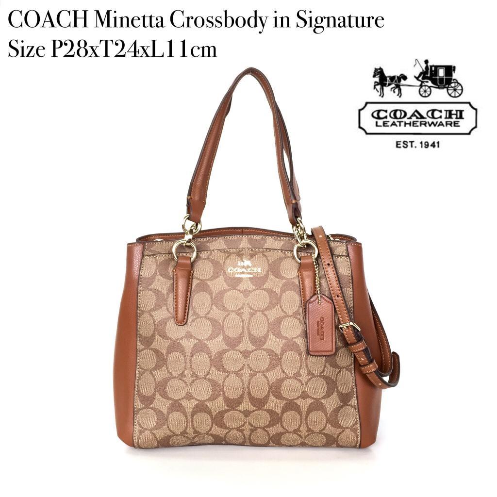 Coach minetta size store