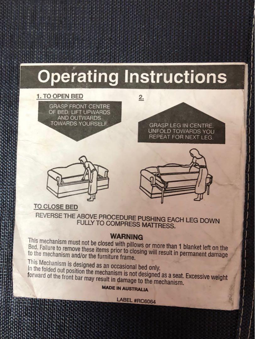 Sofa Bed, Australian made, Furniture & Home Living, Furniture, Bed