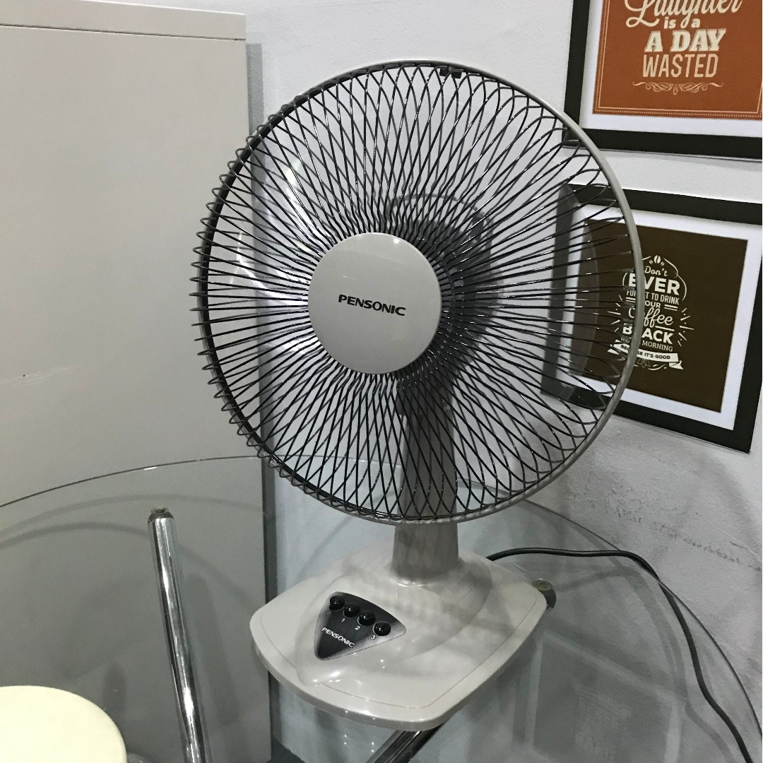 Table Fan Pensonic 12' Table Fan AF30B, Furniture & Home Living