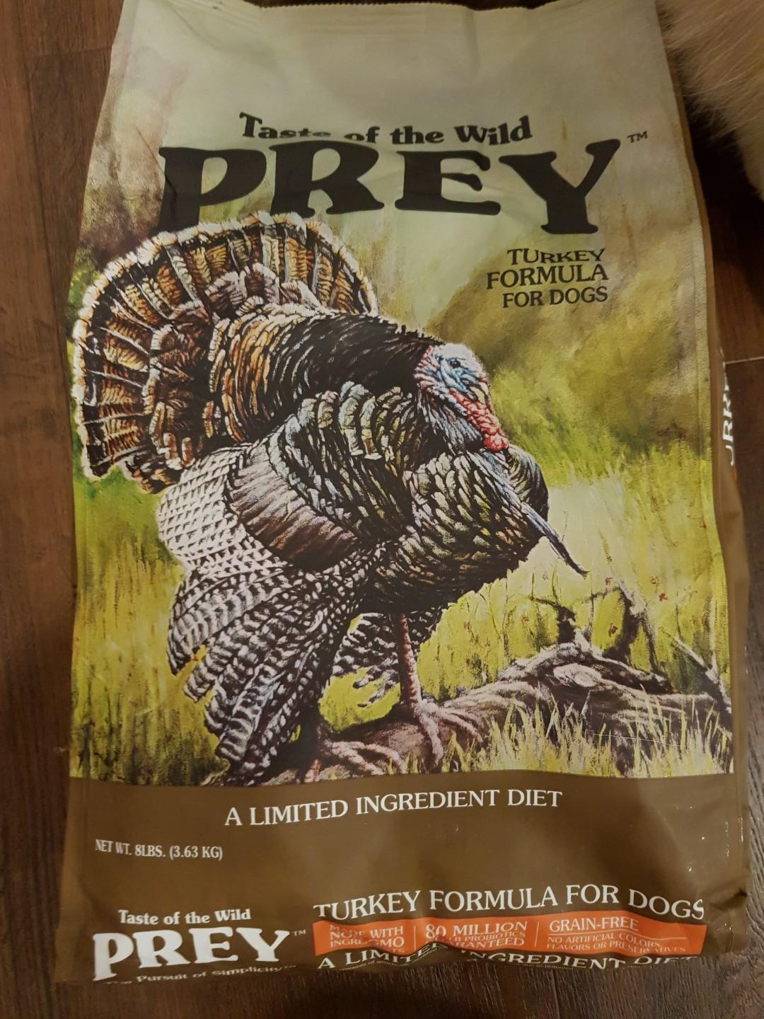Taste of the Wild Prey Turkey Formula Grain Free Dry Dog Food Pet Supplies Pet Food on Carousell