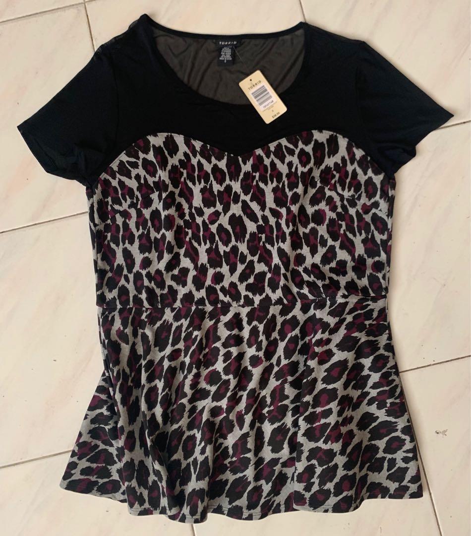 leopard print peplum