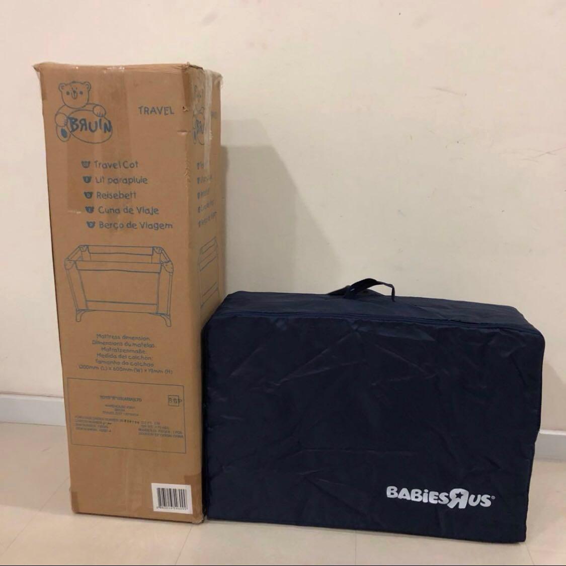 Toys R Us Travel Cot plus Mattress, Babies & Kids, Baby Nursery & Kids