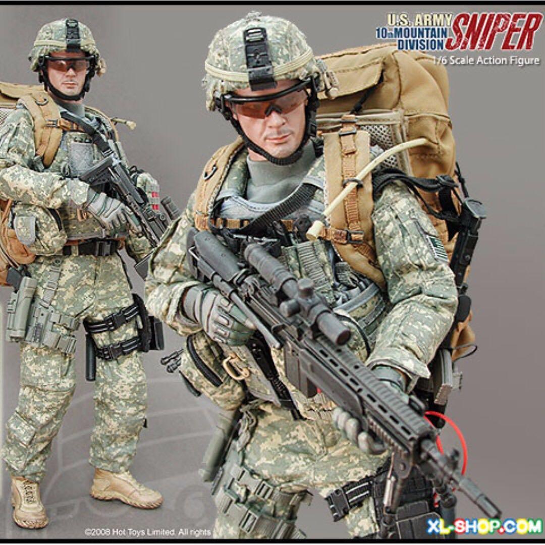 US Army 10th Mountain Division Sniper - Hot Toys 1/6 Figure