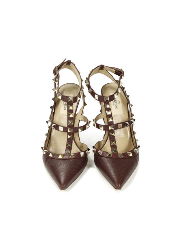 valentino rockstud burgundy