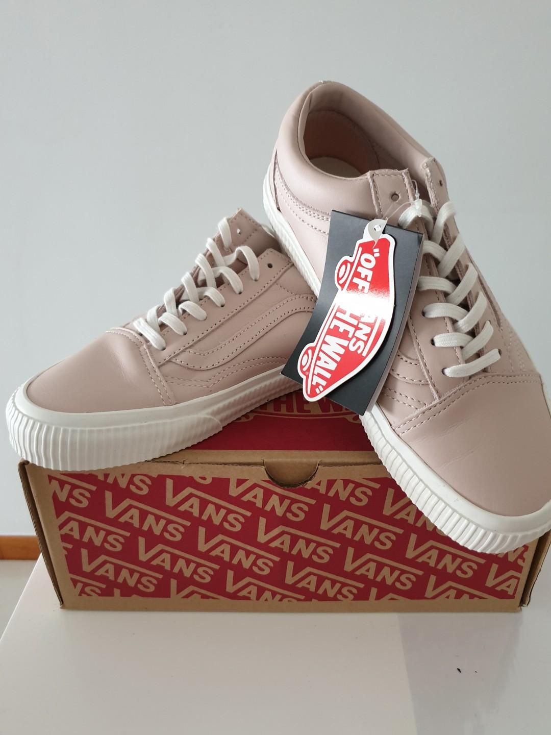 dusty pink vans