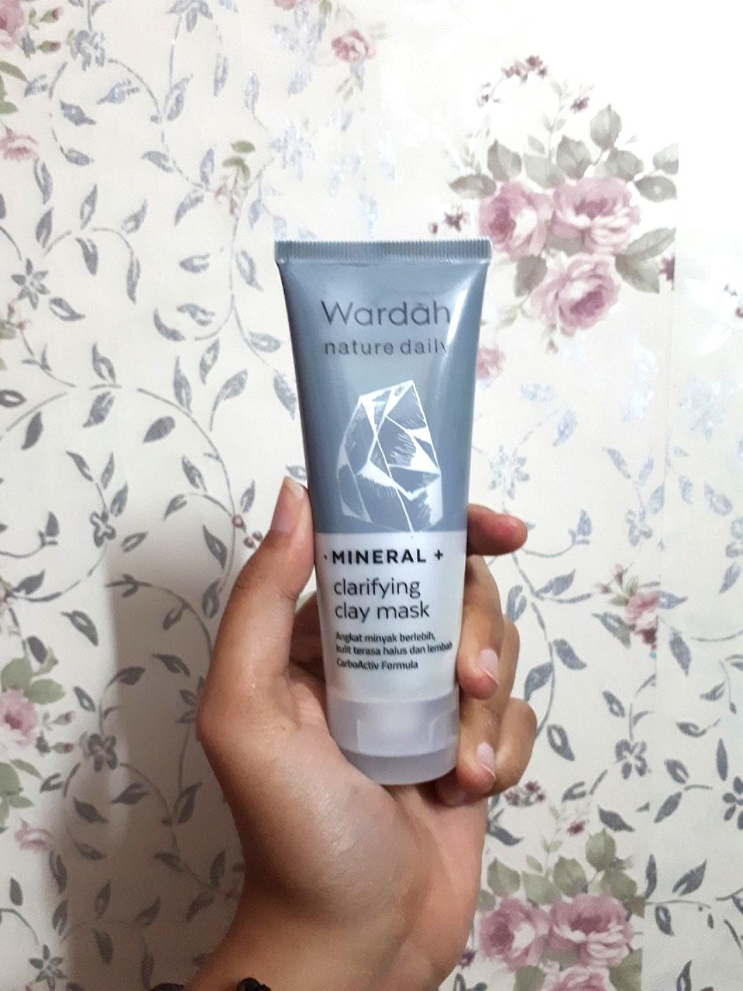Wardah Nature Daily Mineral Clarifying Clay Mask Kesehatan Kecantikan Kulit Sabun Tubuh Di Carousell