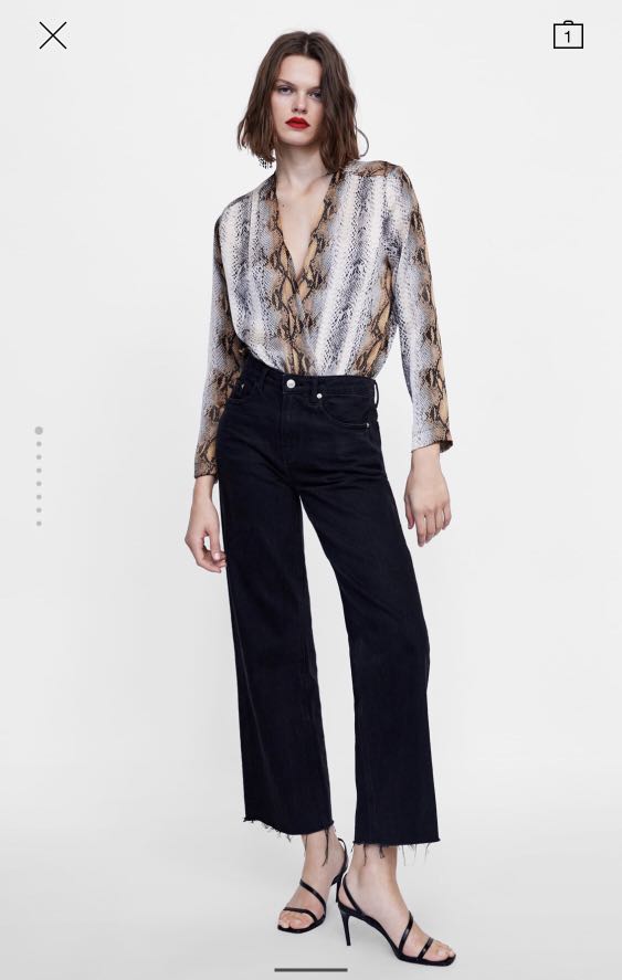 snakeskin print bodysuit