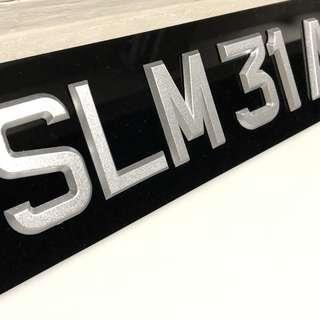 3D Car Plate