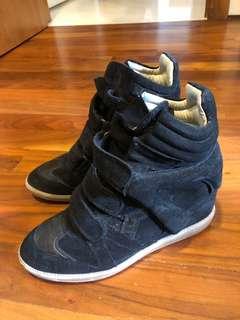 Isabel marant used beckett wedge sneakers
