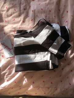 Supre Off Shoulder Bodycon Stripe Dress