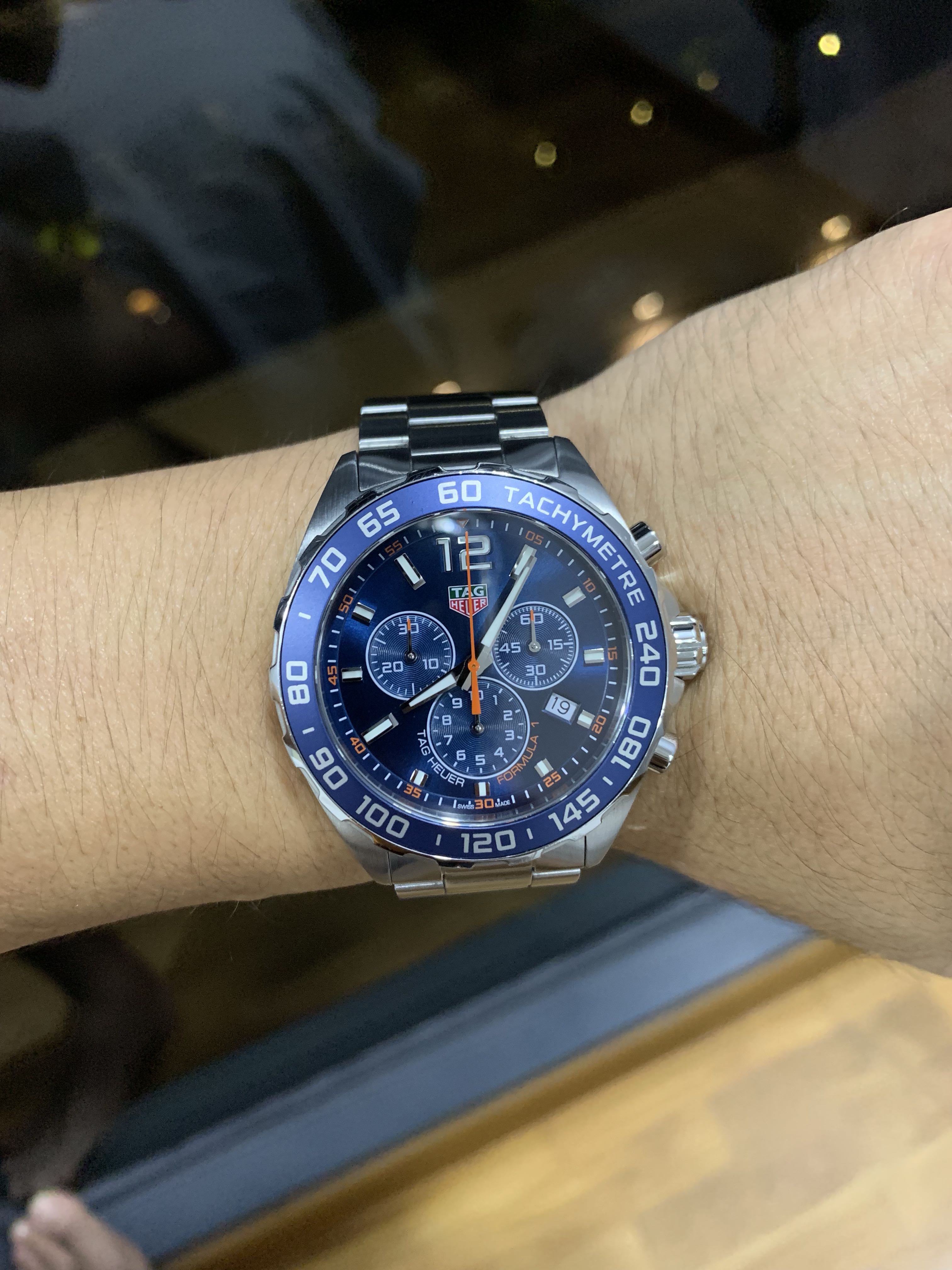 55 Crazy Off Like New Tag Heuer Formula 1 Chronograph 43mm Sunburst Dial Latest Model Full Set Luxury Watches On Carousell