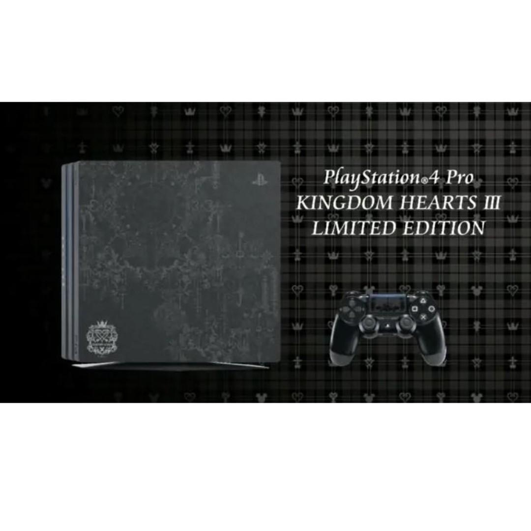 全新Kingdom Hearts III 3 限定版PS4 Pro 1TB 淨主機(行貨限定版