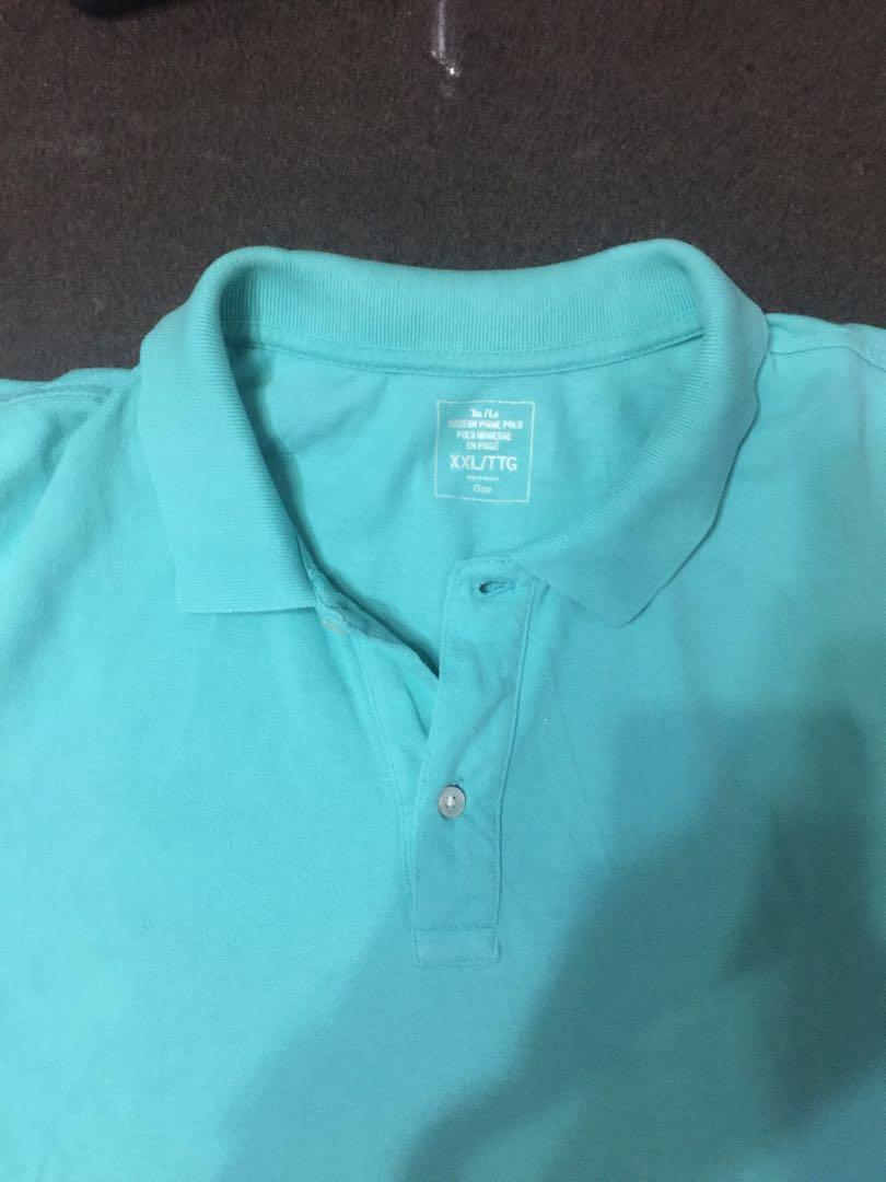 aqua green polo shirt