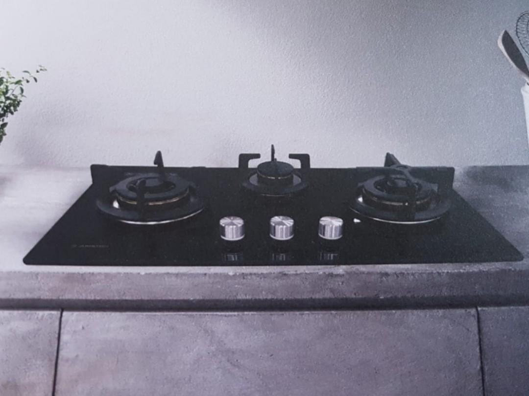 Ariston 3gas burner glass hob stove top, Home Appliances, Kitchenware
