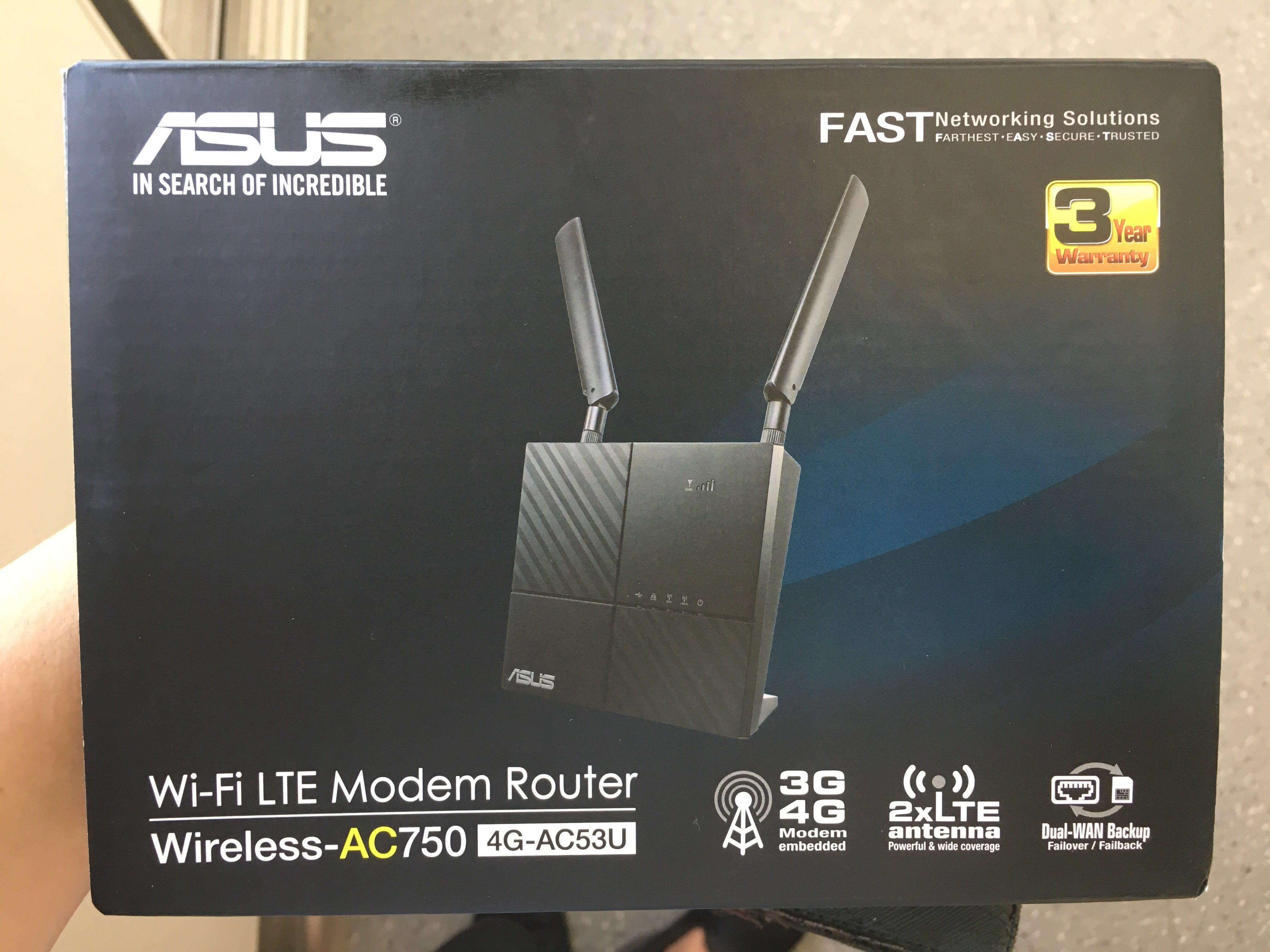 Asus Wireless Lte Modem Router 4g Ac53u Electronics Computer Parts Accessories On Carousell
